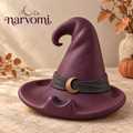narvomi™ After Hours Witch Hat Glasses Stand — Halloween Eyeglass Holder, Vanity Organizer & Desk Gift